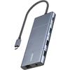 Anker 565 USB-C Hub (11-in-1) 10Gbps High Speed ??Data Transfer 4K HDMI Port DisplayPort 100W USB PD Compatible USB 3.2 Gen 2 USB-C Port USB-A Port Et