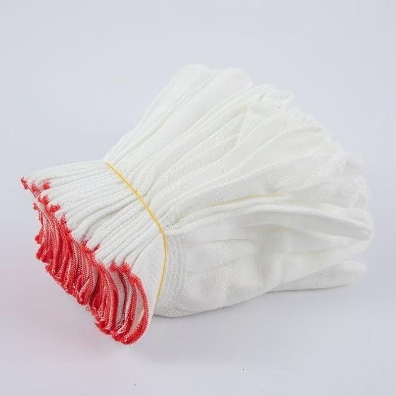 10pcs of 5 Pairs of White, Durable Gloves That Are Comfortable, Breathable,Very Elastic,Fit The Palm Very Well,Easier To Operate