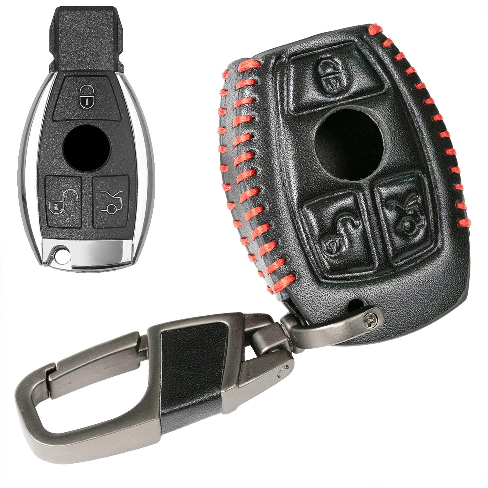 

3-кнопочный пульт дистанционного управления, брелок, чехол, защитный чехол для Mercedes Benz ABCES CL CLS CLA CLK W203 W204 W205 W210 W211 W212 чёрный