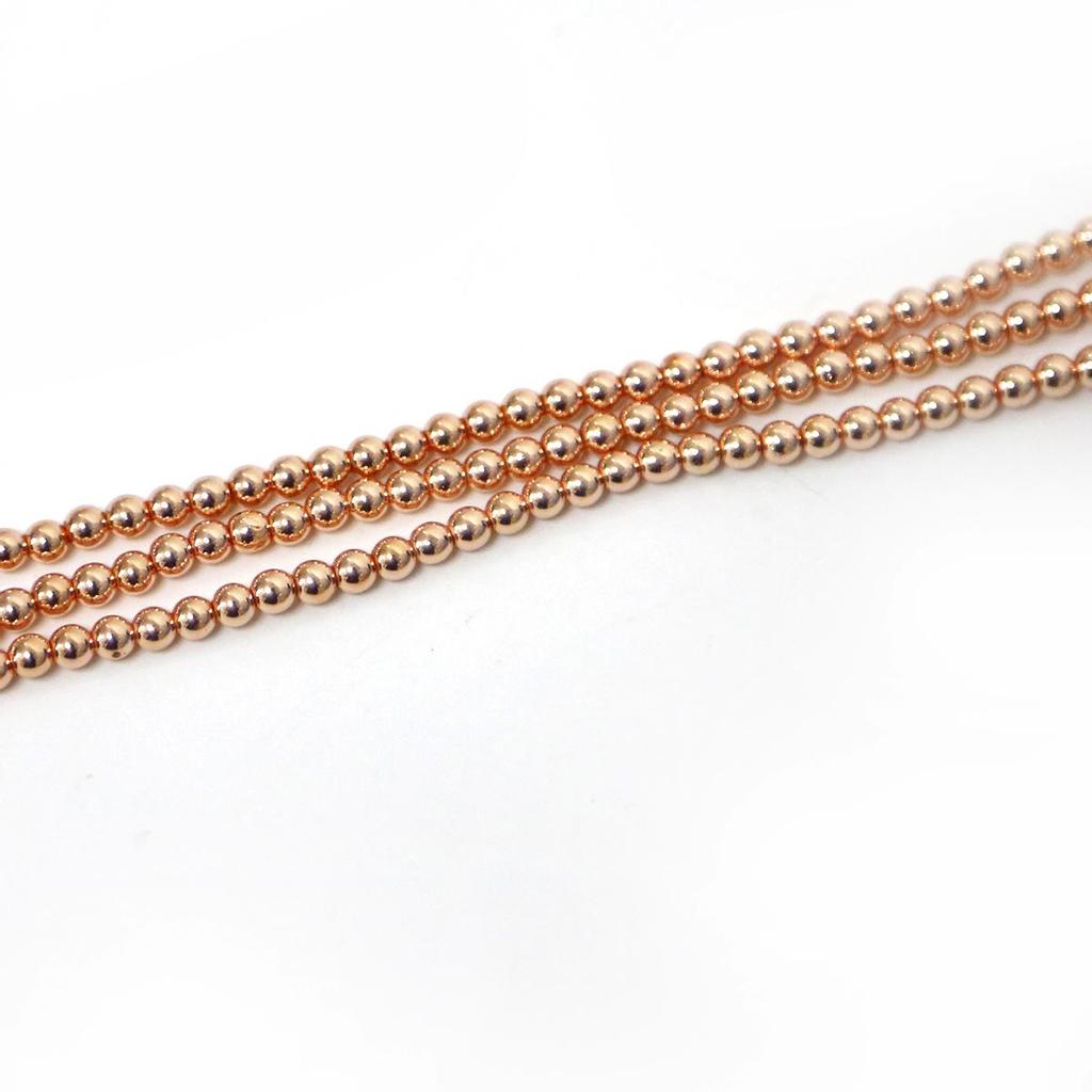 Hematite Beads Natural Stone Loose Beads For Jewelry Making Ball Bracelets DIY Accessories