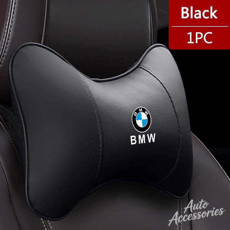 Car Seat Neck Pillow Headrest Rest Cushion Leather Accessories For BMW 1 3 5 7 Series X1 X3 X5 F10 F15 F16 F20 M3 M4 E34 sticker ulcr72