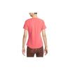 Nike Dri-FIT One Luxe Solid Crew Neck Sun Protection Quick-Dry Short Sleeve T-Shirt Women Tops Red DD0619-655