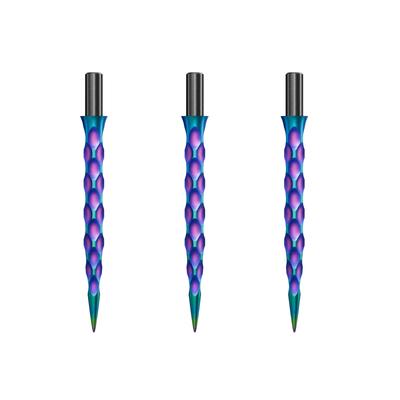 Cuesoul TOUCH POINT II Replacement Dart Steel Color Titanium Pack of 3 Tips, Point, Design, Coated, (CSDA-GZ8-Q29)