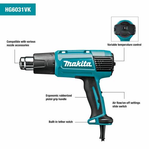 Makita Heat Gun AC100V Hot Air Temperature 50-550 Degrees HG6031VK