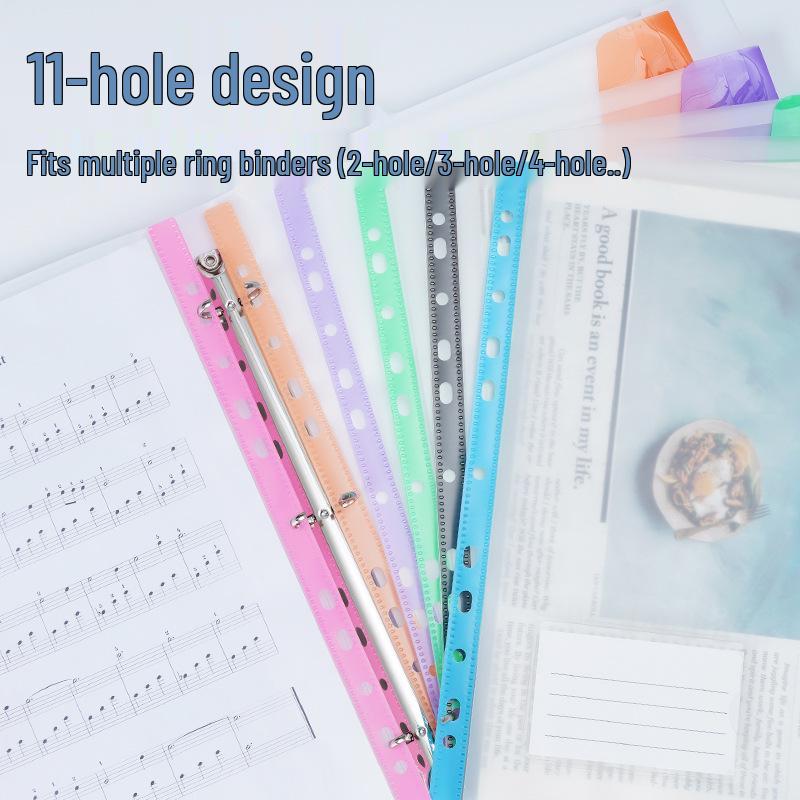 A4 Waterproof Thickened Transparent File Folder with Snap Fastener