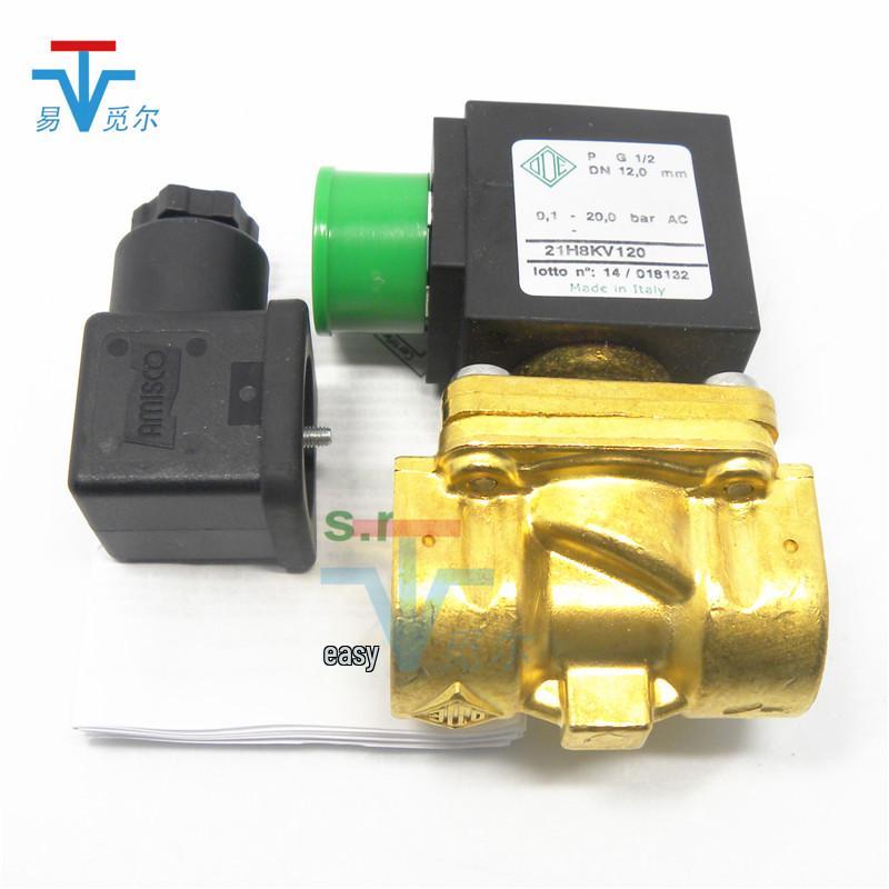 Italy Ode Steam Brass Two-Way Solenoid Valve 24V 21H8KV120 DN15