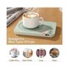 Coffee cup warmer with three-level temperature control, waterproof tempered glass honeycomb ventilation, electric coffee heater