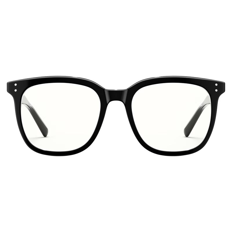 PARZIN Unisex Acetate Square Frame Eyeglasses 0-Degree Blue Light Blocking