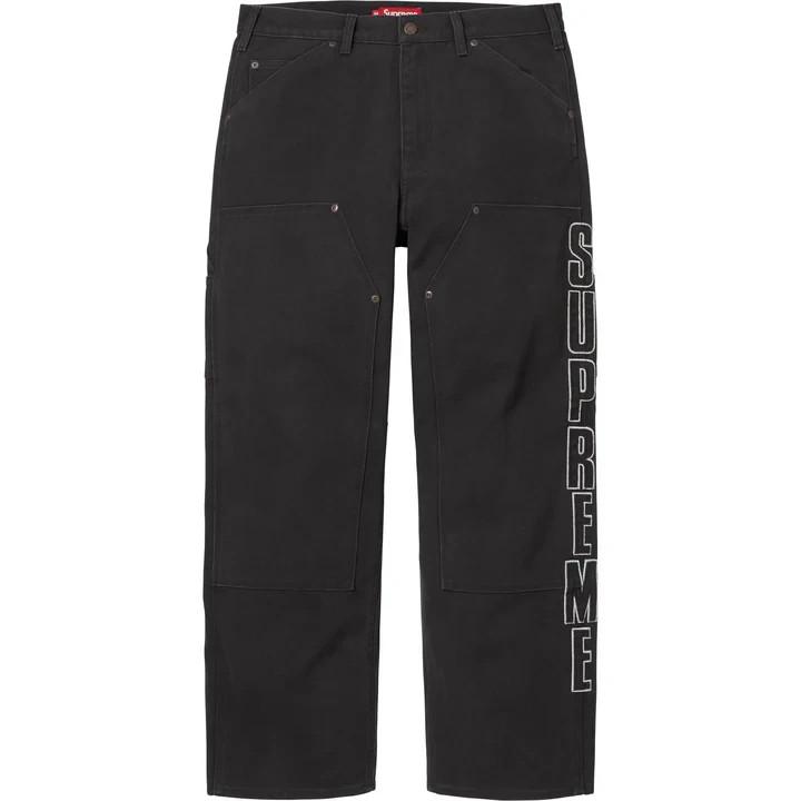 Supreme Reflective Double Knee Pant Black