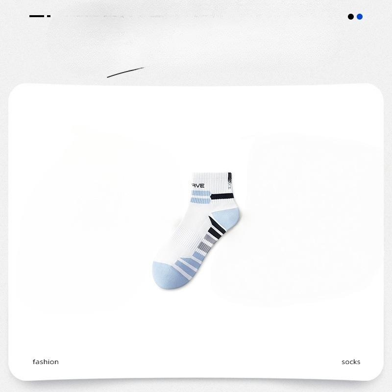 Socks Men's Cotton Anti-odor Sports Socks Spring/Summer Thin Mid-calf Cotton Running Socks