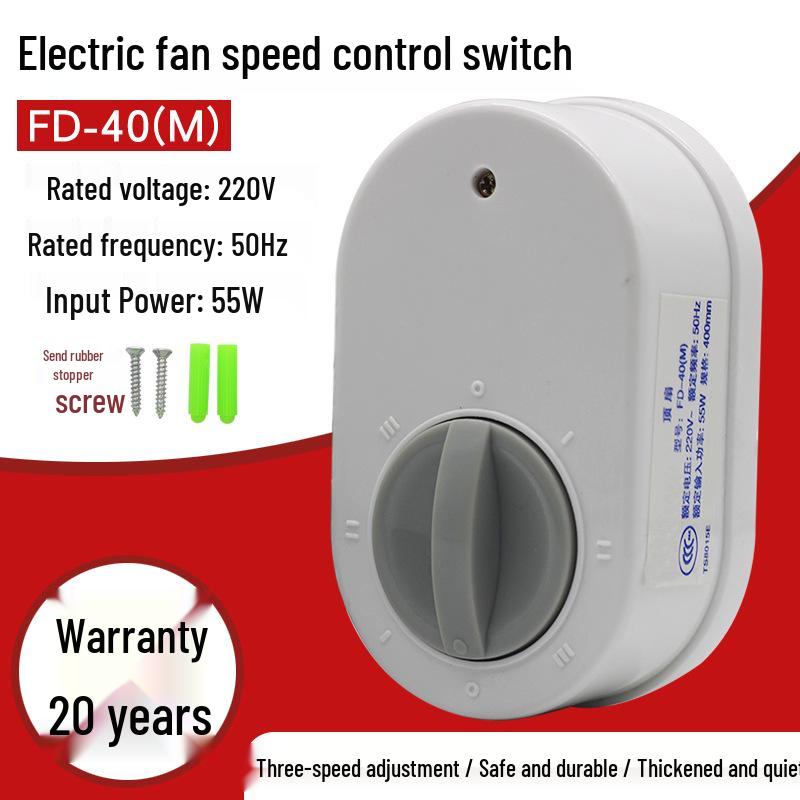 

Old Style Three-Speed Surface-Mounted Ceiling Fan Controller - Free Shipping