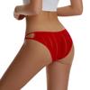 Straight Hair Red Natal Women's Panties Lace Sexy Mesh Temptation Thong Trousers