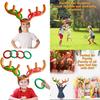Inflatable Horn Reindeer Headband Throwing Hoop Suitable For Parties Christmas