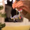 Dinosaurier Weihnachtsbaum Drachen Ornamente 2D Dinosaurier Auto Rückspiegel Anhänger Heimdeko