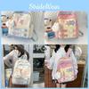 Spacious And Stylish Korean Design Backpack Unisex Casual Waterproof Nylon Bag