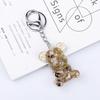 Crystal Resin Bear Keychain - Creative Hugging Bear Design for Car Keys