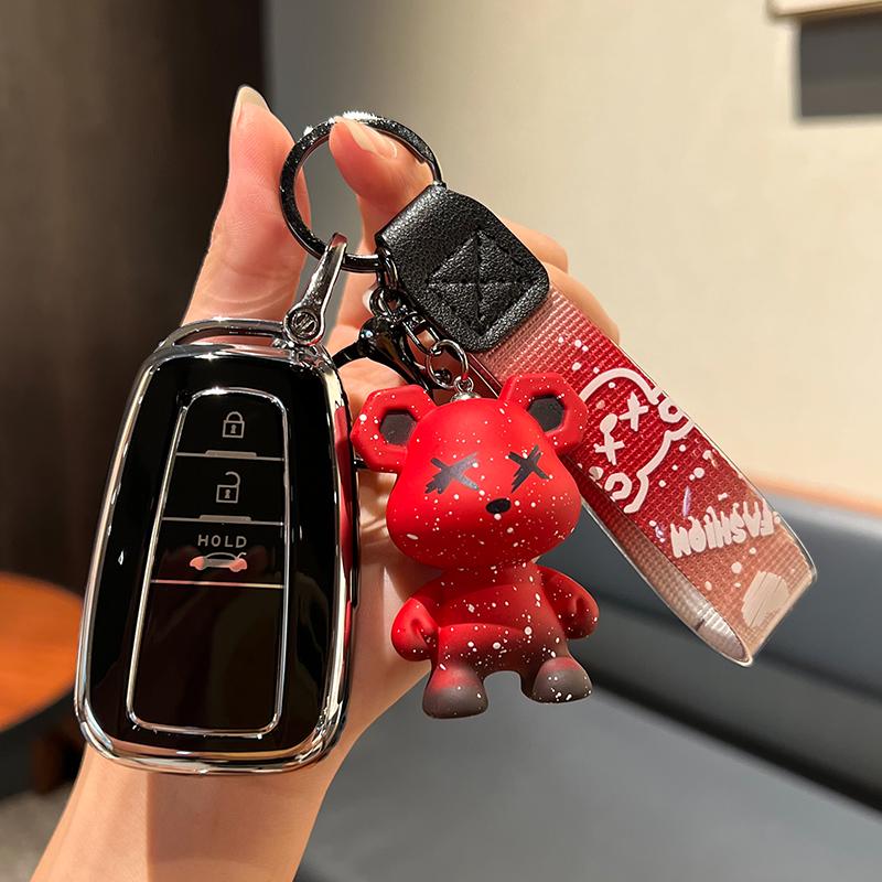 Key Case for Toyota: Fits Corolla, Camry, Levin, Avalon, Highlander, RAV4 & CHR - Women's Shell & Buckle Bag