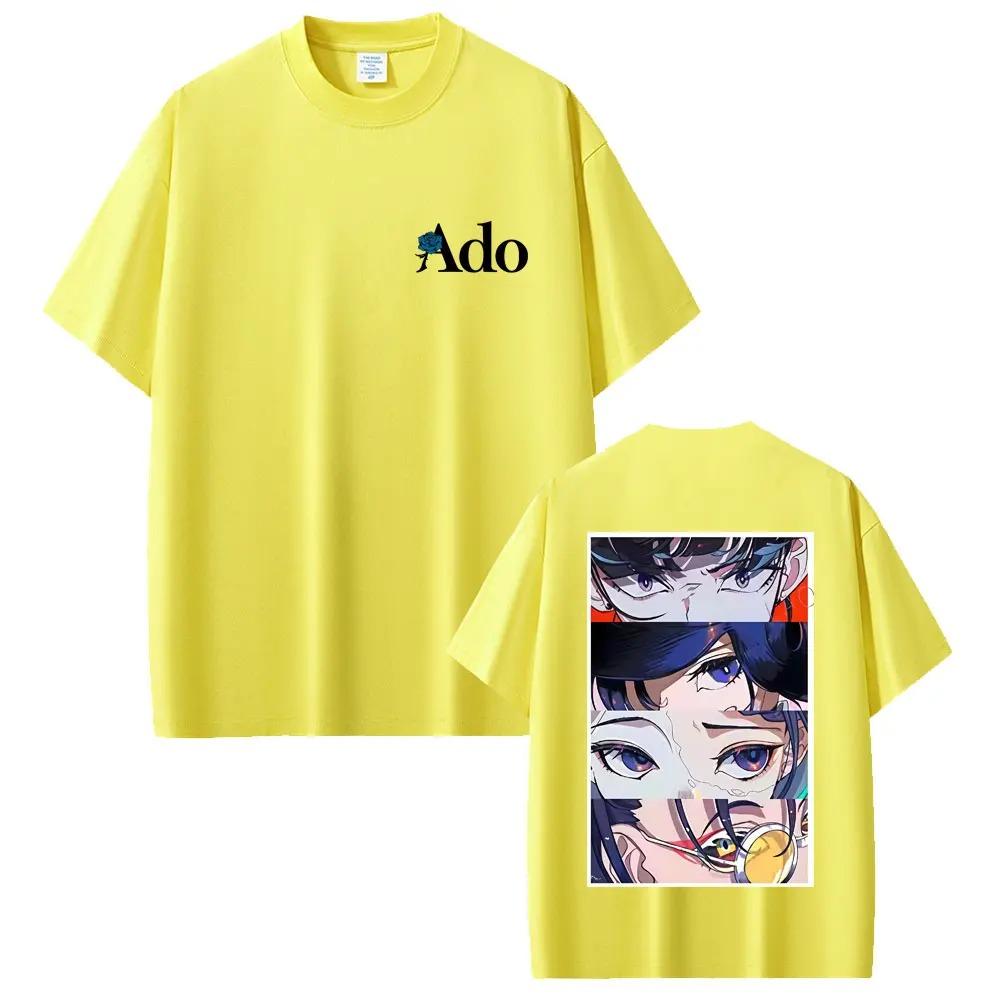 Ado Graphic Tshirt Personality Clothes Year Round Clothing Oversized Couples Unisex Y2k Short Sleeves Breathable High Quality
