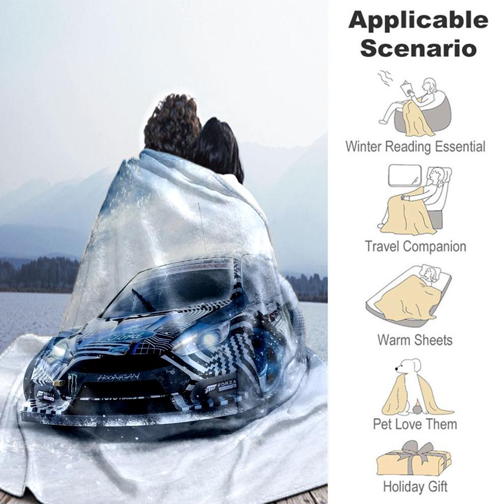 Forza Horizon Flannel Blanket, High quality Comfortable for All Seasons, Home Decor, Warmth and Comfort