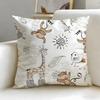 Stripes Cushion Cover Soft  EasyWash Pillow Case  Versatile for Couch Bed Travel and Office