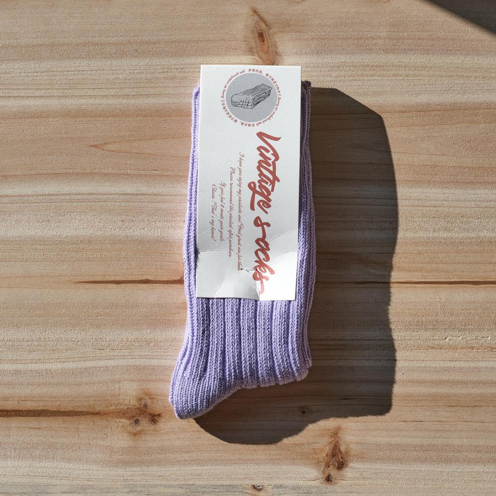 

Мужские весенне-осенние винтажные хлопковые дышащие толстые носки-гольфы 1 pair