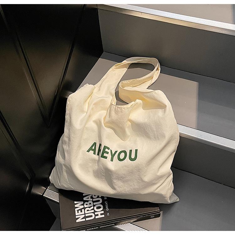 

Bag New Large Capacity Shoulder Letter Printed Women s Bag Small Fresh Shopping Bag Versatile Cloth Bag Women
