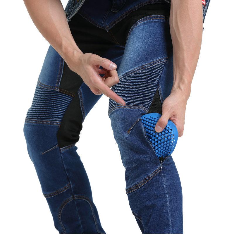 New product summer motorcycle riding jeans men, locomotive riding, Kevlar anti-drop pants, upgraded protective gear