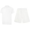 Li-Ning Simple Comfortable Quick-Drying Breathable Short Sleeve Polo Shirt And Mid-Waist Shorts Casual Sports Set Unisex Sets APLV133-1+AKST593-7