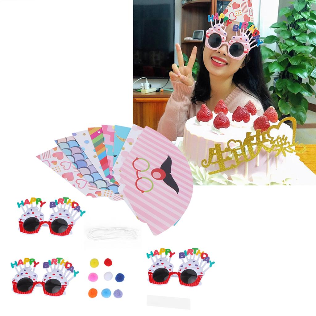 Geburtstag Lustige Brillen und Faltbare Partyhüte Geburtstag Zubehör für Kinder Erwachsene