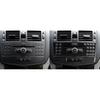 Carbon Fiber Refit Car Interior Stickers Air Conditioning CD Control Panel Decal Covers For Mercedes C Class W204