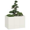 White Pot 120X80X80 Cm Steel
