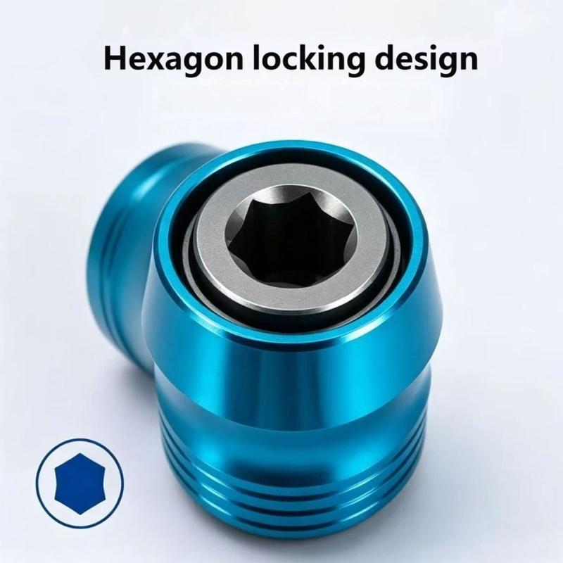 M10 Drill Bit Adapter 1/4Inch Hex Holders and Quick Changes Sleeve, Alloy Steel Accessory Converters for Assembly, Maintenance and Fastening Tasks