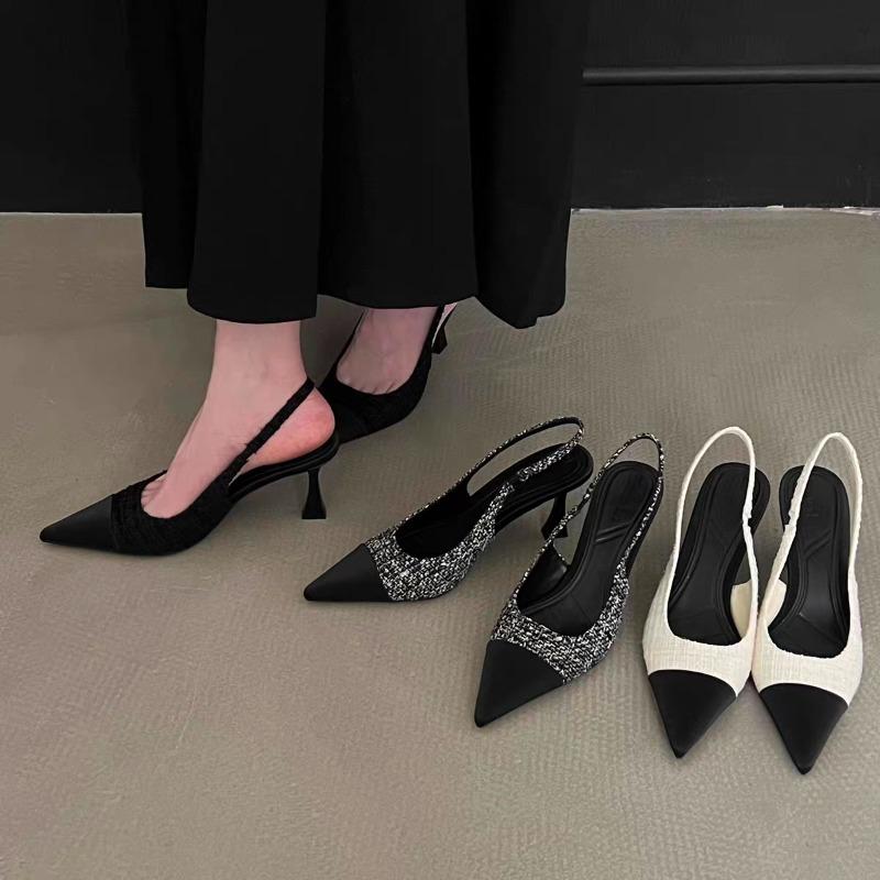 Fashion New Low Heels Real  Slingbacks Shoes Women Square Toe Pumps Thick Heel Shoes Brand Design Lady Footwear 2025