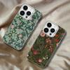 William Morris Phone Case For iPhone 17,16,15,14,13,12,11,Pro,XS,Max,Plus,Mini,SE White Candy Matte Shockproof Cover