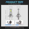 MAXGTRS 2X H7 LED with Fan 20000LM Super Bright Headlight Bulb with Fan Turbo Mini Design Automotive Headlamp 12V 110W
