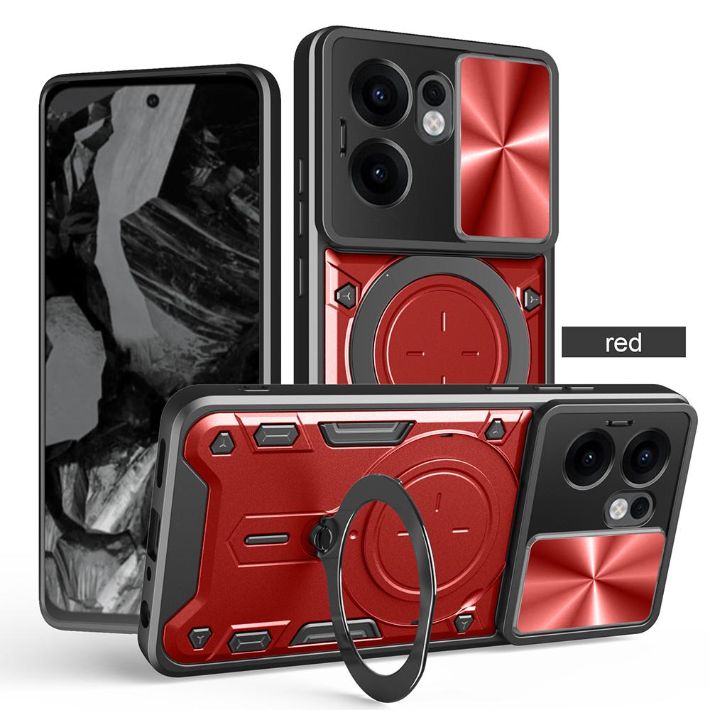 Armor Funda for OPPO Reno 13F 13 F Case Slide Camera Ring Stand Protection Cover for OPPO Reno 13 Pro Shockproof Capa