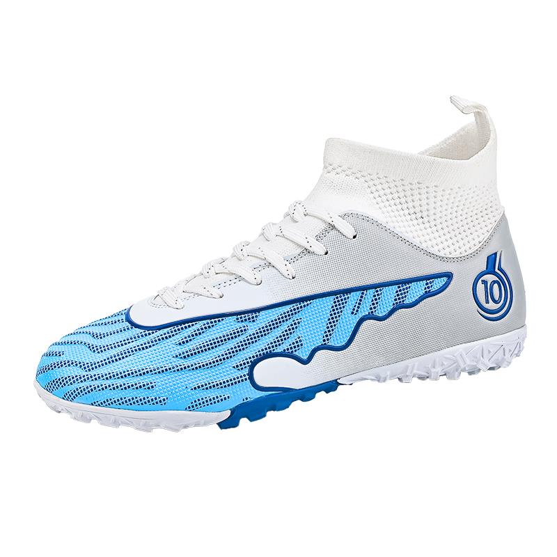 Mens Football Shoes Long Spikes Five-a-side Soccer Shoes Outdoor Sports Field Training Grass Cleats Soccer Shoes for Men
