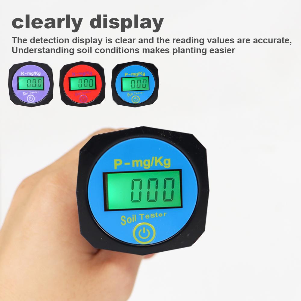 0-1999mg/kg Soil Test Kits Nutrient NPK Fertilizer Analyzer Nitrogen Phosphorus Potassium NPK Sensor Soil Quicking Tester