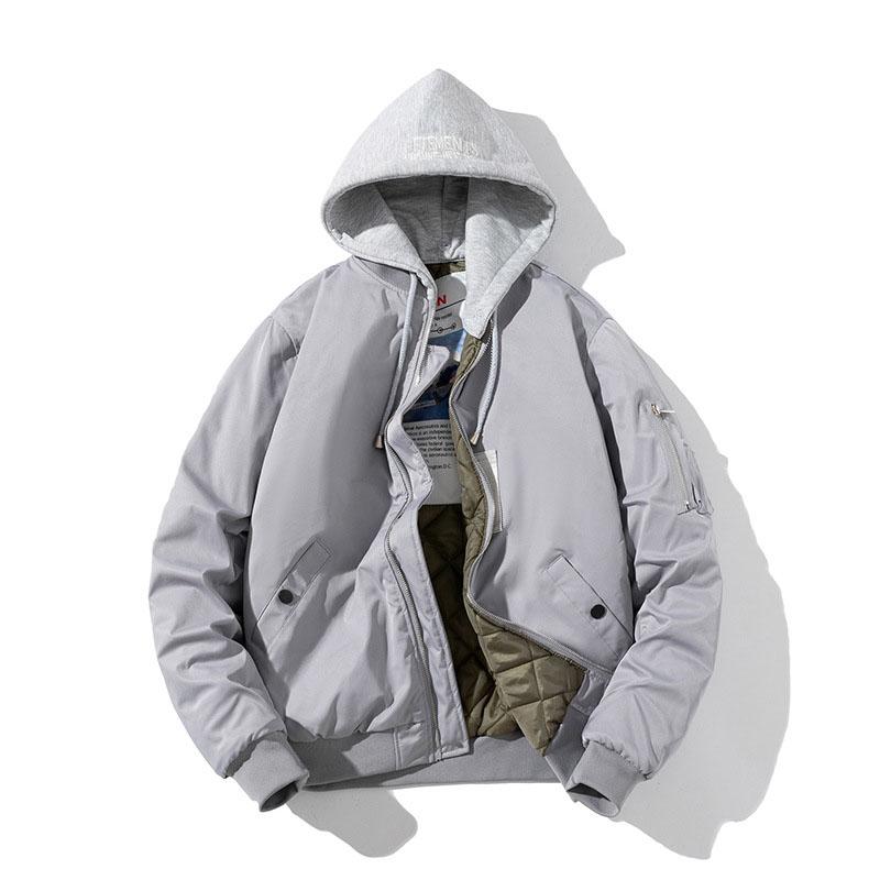 Men Jacket Women Autumn Winter Jacket Fashion Vintage Hooded Baseball Coat Casual Windbreak