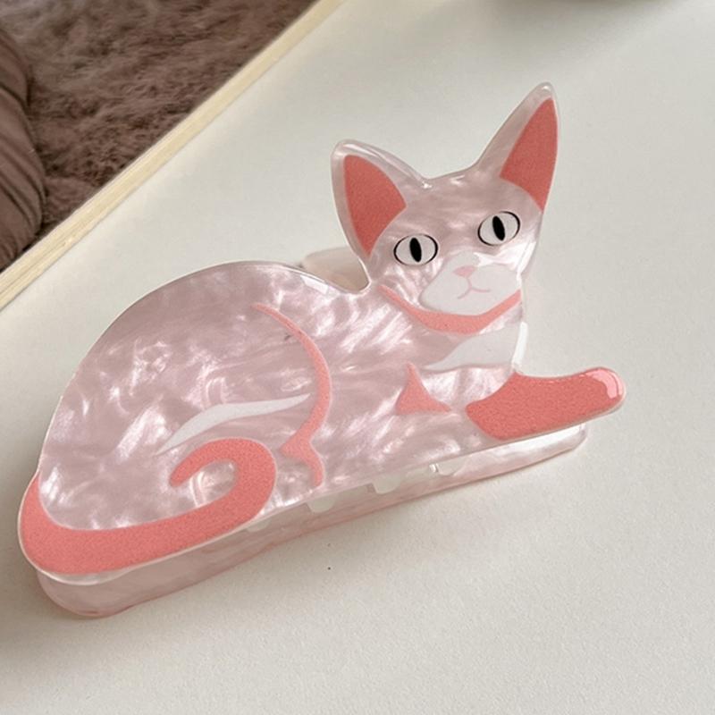 Cartoon Cats/Dogs Shape Jaw Clip Teens Ponytail Hair Claw Delicate Jaw Clip Female Makeup Taking Photo Jaw Clip Nonslip