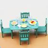 1 Set Doll House Simulation Dining Table Mini Furniture Children'S Toys Kitchen Living Room Decoration Model Diy Accessories