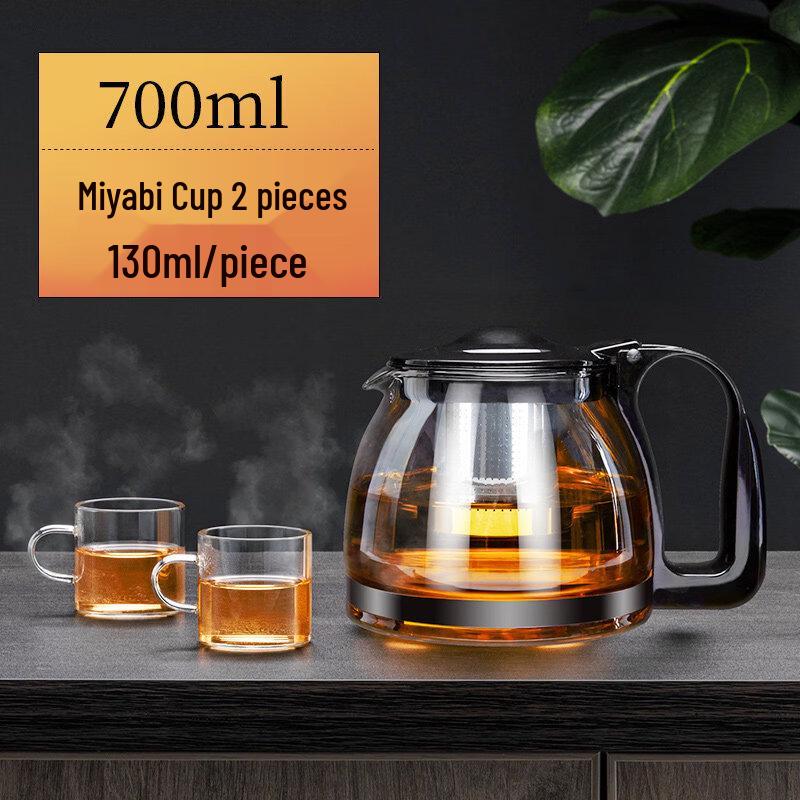 ZISIZ Handmade Large Capacity Glass Teapot