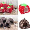 Luipaard Pluche Huisdieren Huis Wasbare Huisdieren Grot Bank Half Gesloten Zacht Puppy Huis Huisdieren Slaapnest voor Winter Binnen