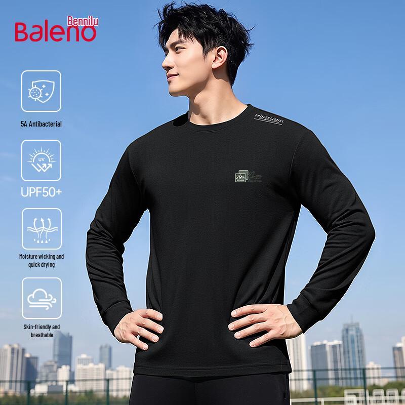 Baleno Men's Long-Sleeve Antimicrobial Casual Tee