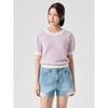 8Seconds Textured Round Neck Short Sleeve Knit Light Pink (324751Ly2Y)