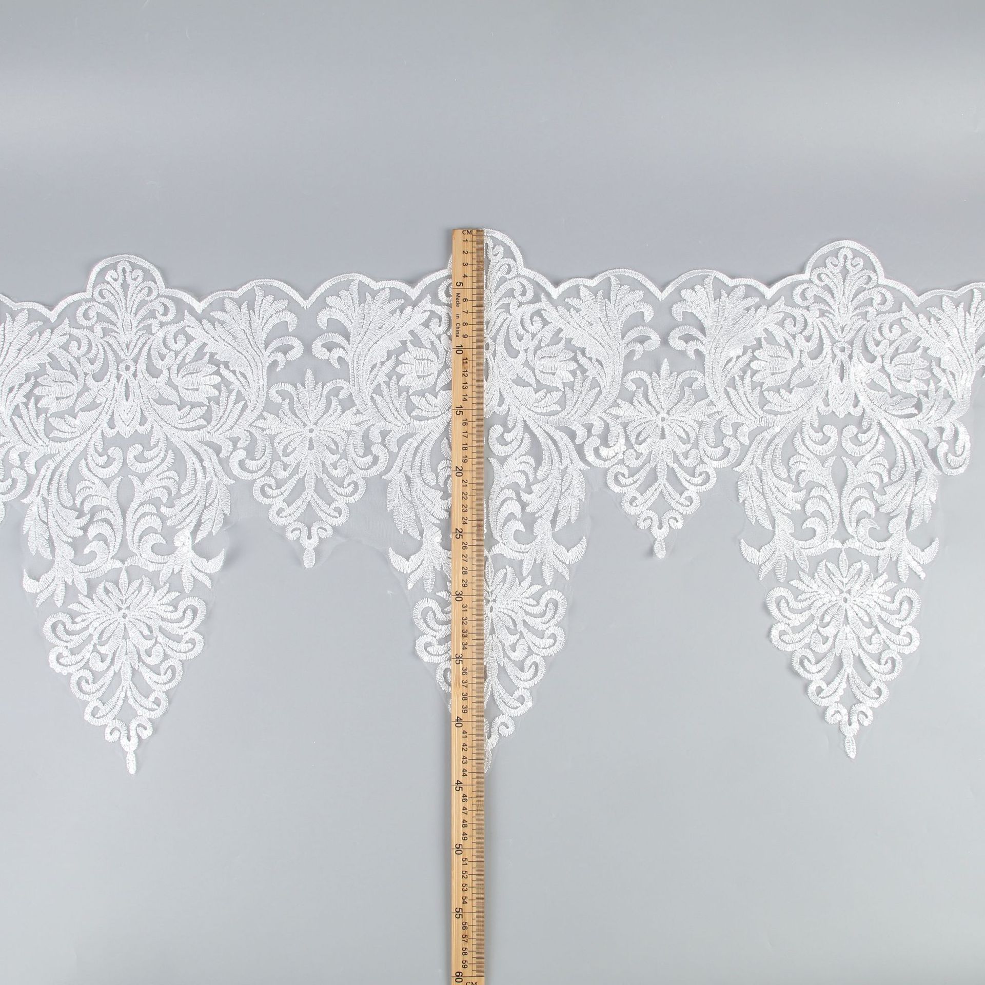 

44 см Черно-белые Большие Кружевные Аксессуары с Штрих-кодом Кружевные Аксессуары для Вуали Кружевные Аксессуары для Одежды White/width 44CM