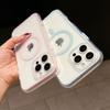 Transparent Soft Color Bumper Cover for iPhone 16 15 14 Plus 13 12 11 Pro Max For Magsafe Wireless Charge Magnetic Clear Cover
