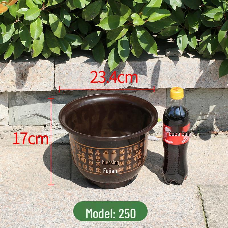 Extra Large Durable Plastic Flower Pot with Tray