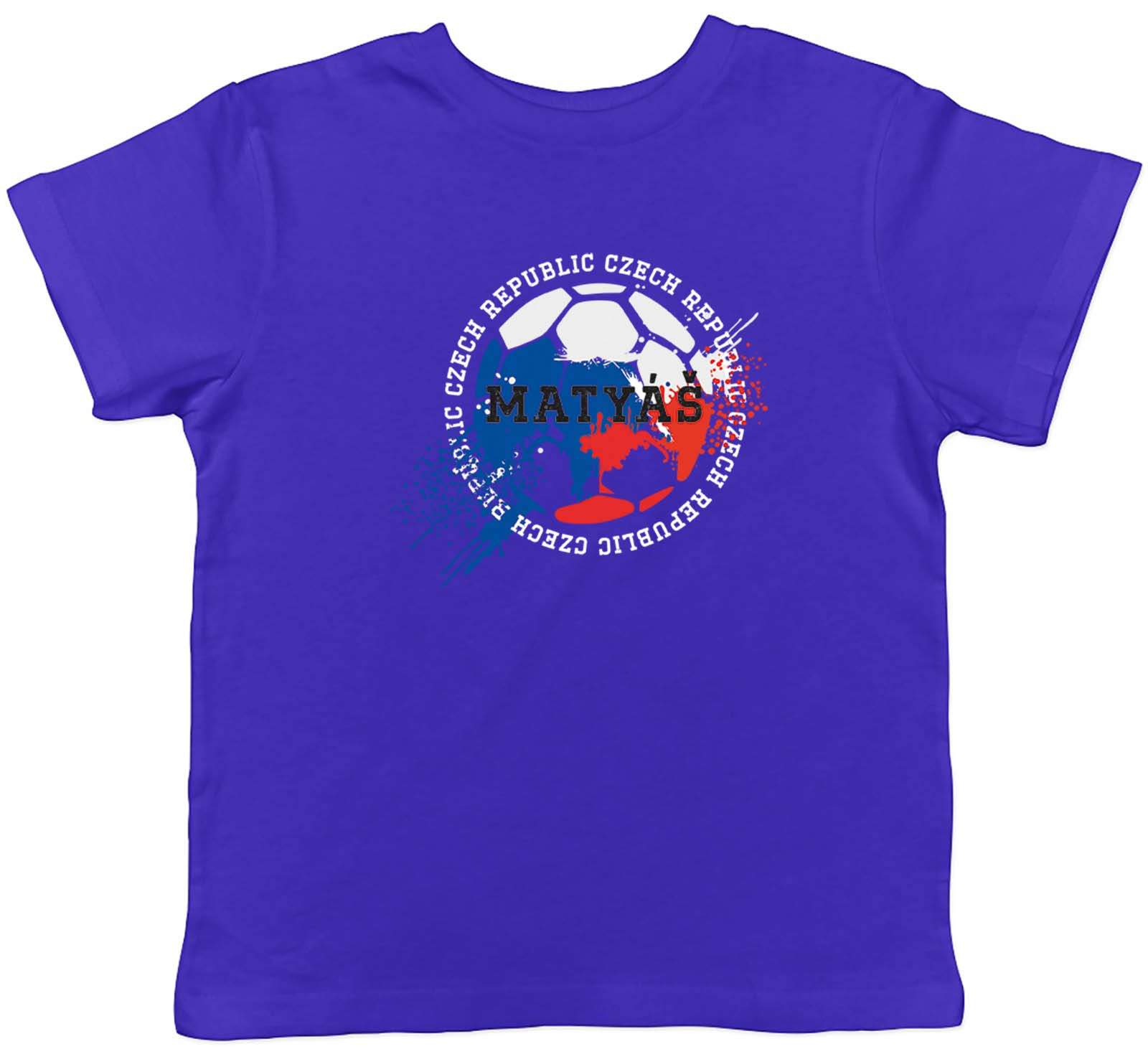 Personalised Czech Republic Football Sports Childrens Kids T-Shirt Boy Girl Gift 150