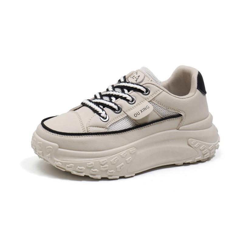 Mesh Low-Top Dad Shoes Women's Spring New Breathable Student Sports Height Increasing Leisure